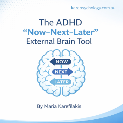 ADHD Now–Next–Later Tool (Free Download) | Kare Psychology