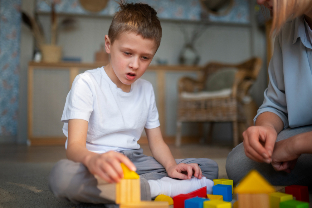 Child attending an autism assessment consultation with a psychologist